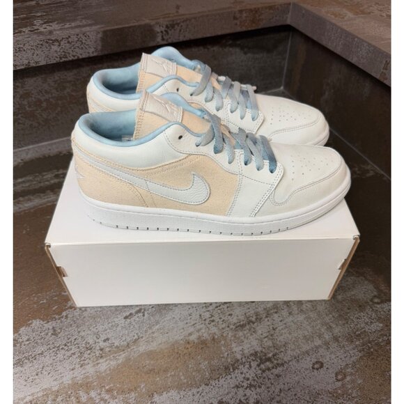 Women's Jordan 1 Low Se Canvas Iris Whisper Sail Size 11- DQ4151-500 - Picture 3 of 9